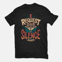 I Request Silence-womens basic tee-Snouleaf
