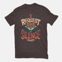 I Request Silence-womens basic tee-Snouleaf
