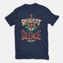 I Request Silence-womens fitted tee-Snouleaf