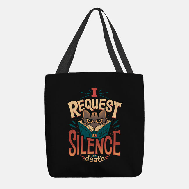 I Request Silence-none basic tote bag-Snouleaf