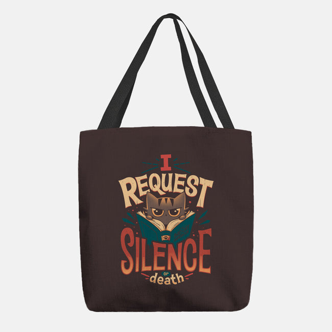 I Request Silence-none basic tote bag-Snouleaf