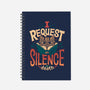 I Request Silence-none dot grid notebook-Snouleaf
