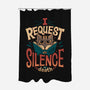 I Request Silence-none polyester shower curtain-Snouleaf