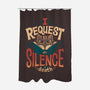 I Request Silence-none polyester shower curtain-Snouleaf