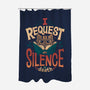 I Request Silence-none polyester shower curtain-Snouleaf