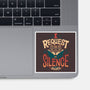 I Request Silence-none glossy sticker-Snouleaf