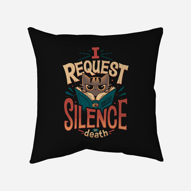 I Request Silence-none removable cover throw pillow-Snouleaf