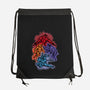 Colorful Turtles-none drawstring bag-nickzzarto