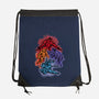 Colorful Turtles-none drawstring bag-nickzzarto