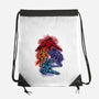 Colorful Turtles-none drawstring bag-nickzzarto