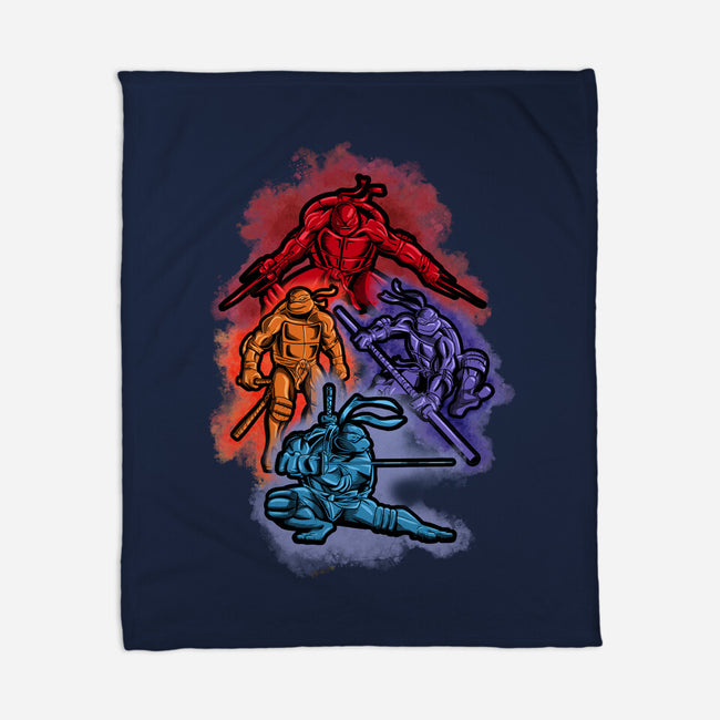 Colorful Turtles-none fleece blanket-nickzzarto