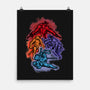 Colorful Turtles-none matte poster-nickzzarto