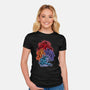 Colorful Turtles-womens fitted tee-nickzzarto