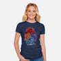 Colorful Turtles-womens fitted tee-nickzzarto
