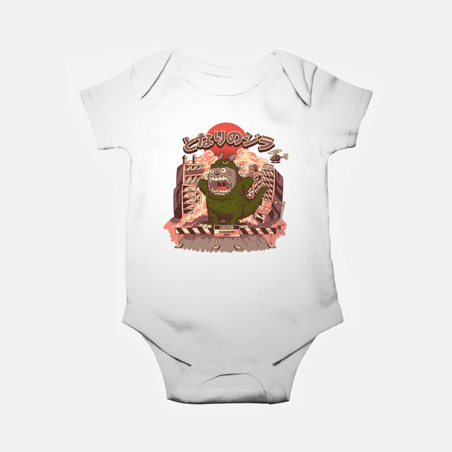 My Neighbor Zilla Kaiju-baby basic onesie-daizzystudio