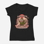 My Neighbor Zilla Kaiju-womens v-neck tee-daizzystudio