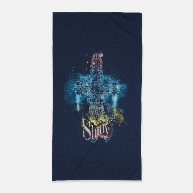 Shiniest In The Verse-none beach towel-kharmazero