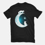 White Fox Moon-womens fitted tee-Vallina84