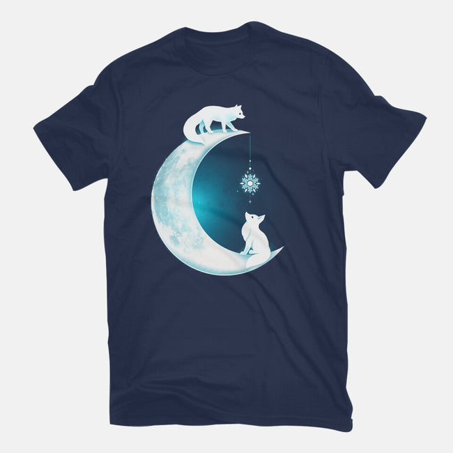 White Fox Moon-mens heavyweight tee-Vallina84