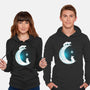 White Fox Moon-unisex pullover sweatshirt-Vallina84