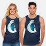 White Fox Moon-unisex basic tank-Vallina84