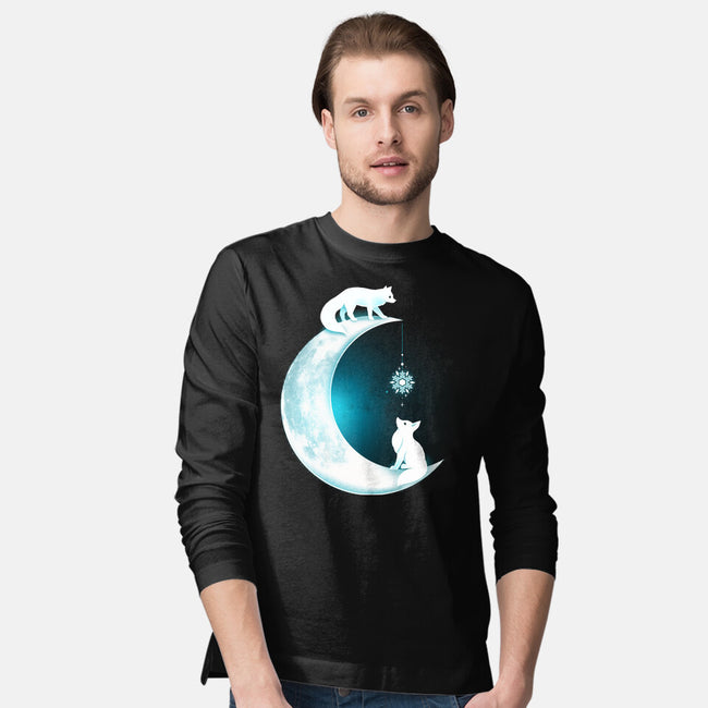 White Fox Moon-mens long sleeved tee-Vallina84