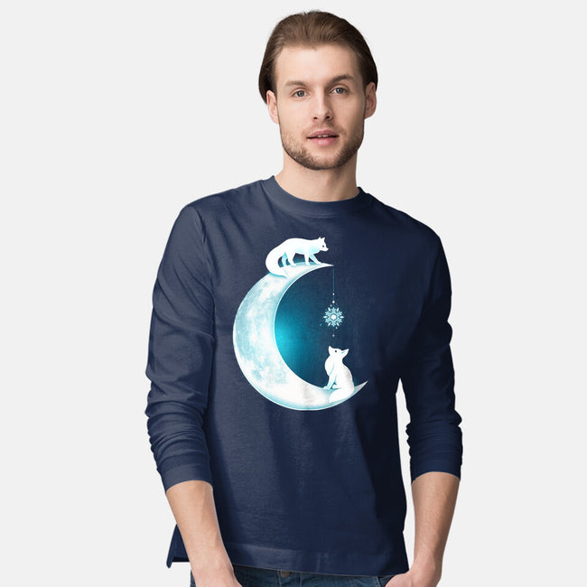 White Fox Moon-mens long sleeved tee-Vallina84