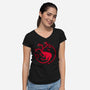 Hydraryen-womens v-neck tee-Raffiti