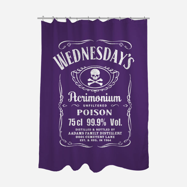 Wednesday's Acrimonium-none polyester shower curtain-dalethesk8er