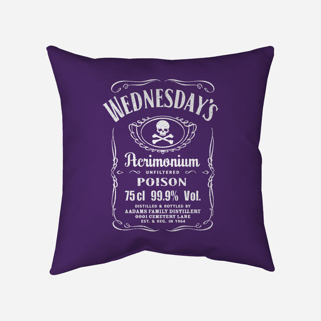 Wednesday's Acrimonium-none removable cover throw pillow-dalethesk8er