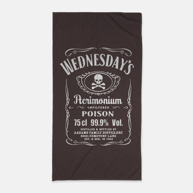 Wednesday's Acrimonium-none beach towel-dalethesk8er
