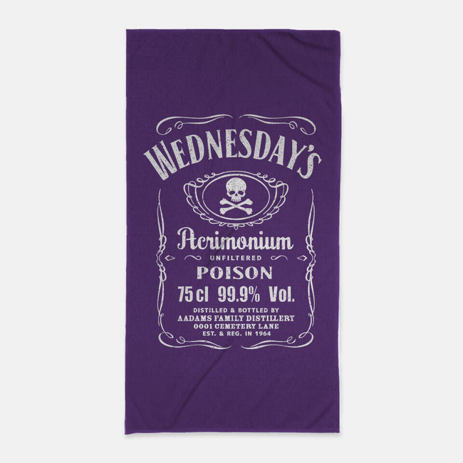 Wednesday's Acrimonium-none beach towel-dalethesk8er