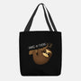 Hanging In There-none basic tote bag-Vallina84