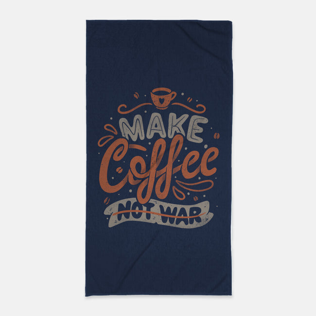 Make Coffee-none beach towel-tobefonseca