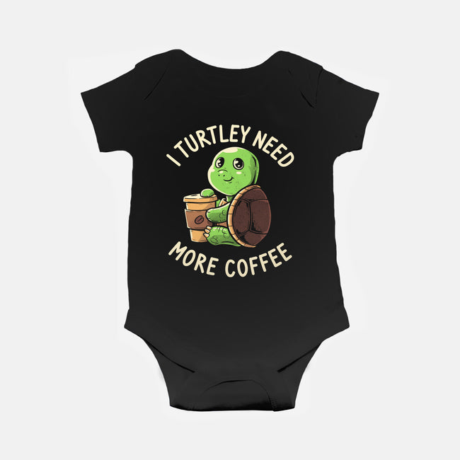 I Turtley Need More Coffee-baby basic onesie-koalastudio