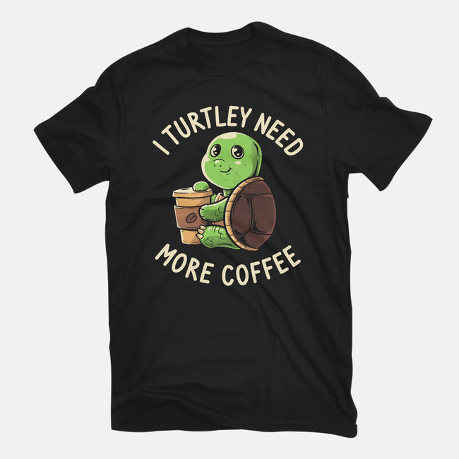 I Turtley Need More Coffee-mens basic tee-koalastudio