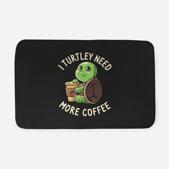 I Turtley Need More Coffee-none memory foam bath mat-koalastudio