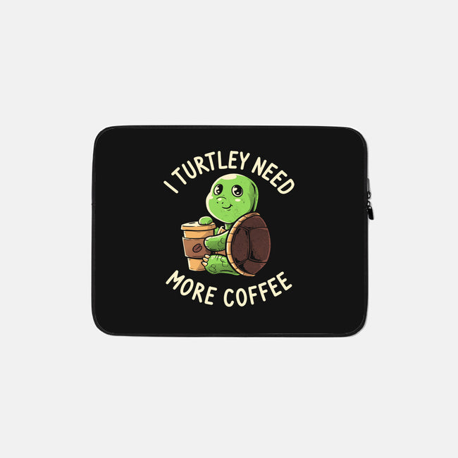 I Turtley Need More Coffee-none zippered laptop sleeve-koalastudio