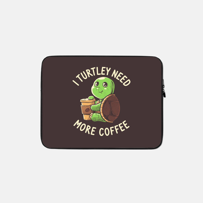 I Turtley Need More Coffee-none zippered laptop sleeve-koalastudio