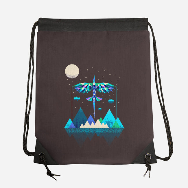The Way Of The Wing-none drawstring bag-rocketman_art