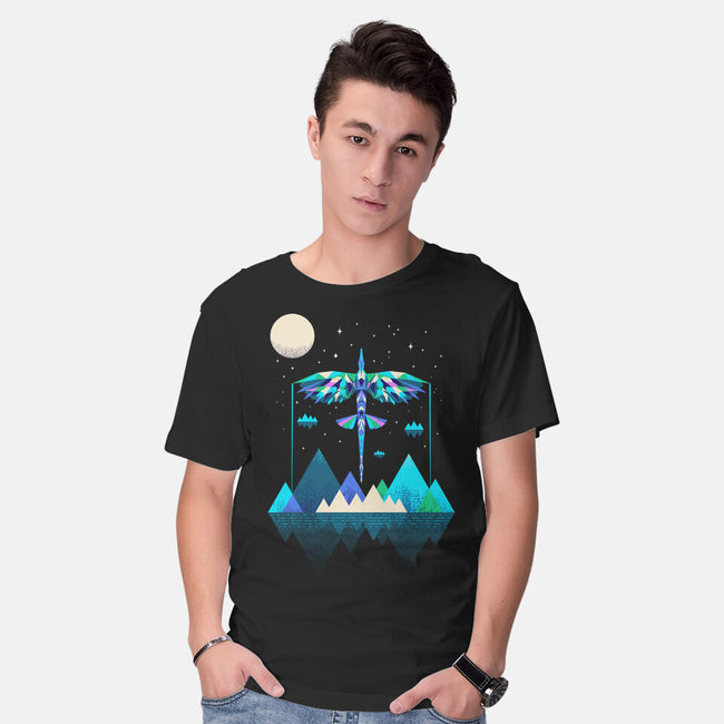 The Way Of The Wing-mens basic tee-rocketman_art
