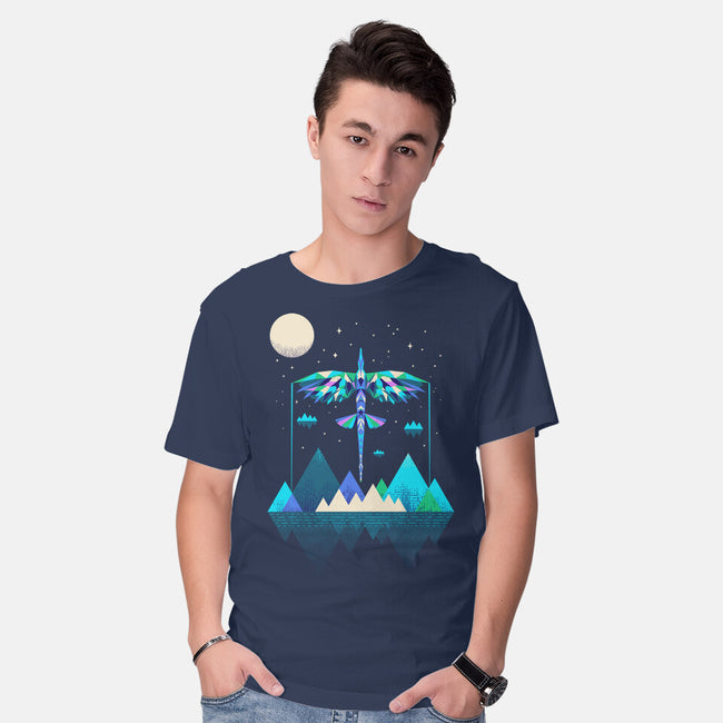 The Way Of The Wing-mens basic tee-rocketman_art