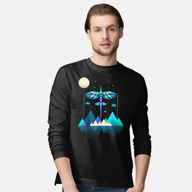 The Way Of The Wing-mens long sleeved tee-rocketman_art