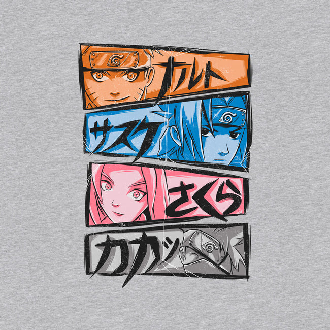 Ninja Faces-youth basic tee-Conjura Geek