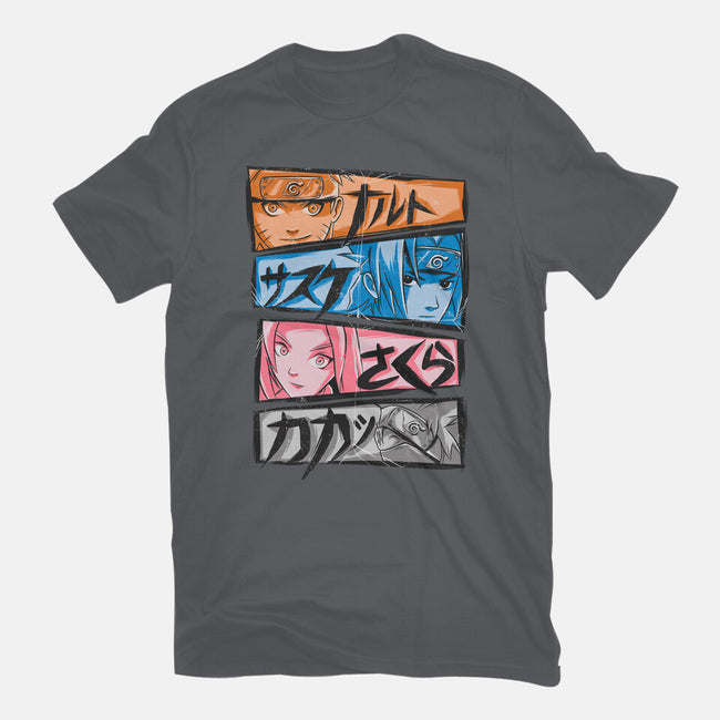 Ninja Faces-womens basic tee-Conjura Geek
