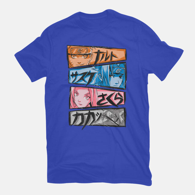 Ninja Faces-womens basic tee-Conjura Geek