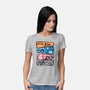 Ninja Faces-womens basic tee-Conjura Geek