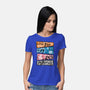 Ninja Faces-womens basic tee-Conjura Geek