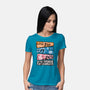 Ninja Faces-womens basic tee-Conjura Geek