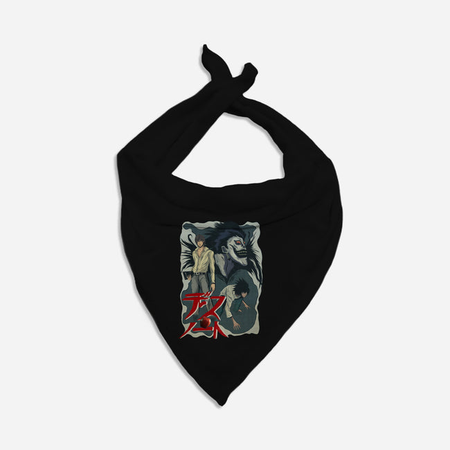Notes Of Death-dog bandana pet collar-Conjura Geek